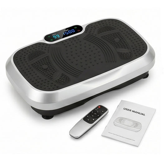 Vibration Plate Exercise Machine Low Noise Fitness Platform Home Gym Trainer