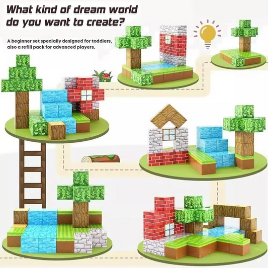Magnetic Blocks Kids Building Toys
