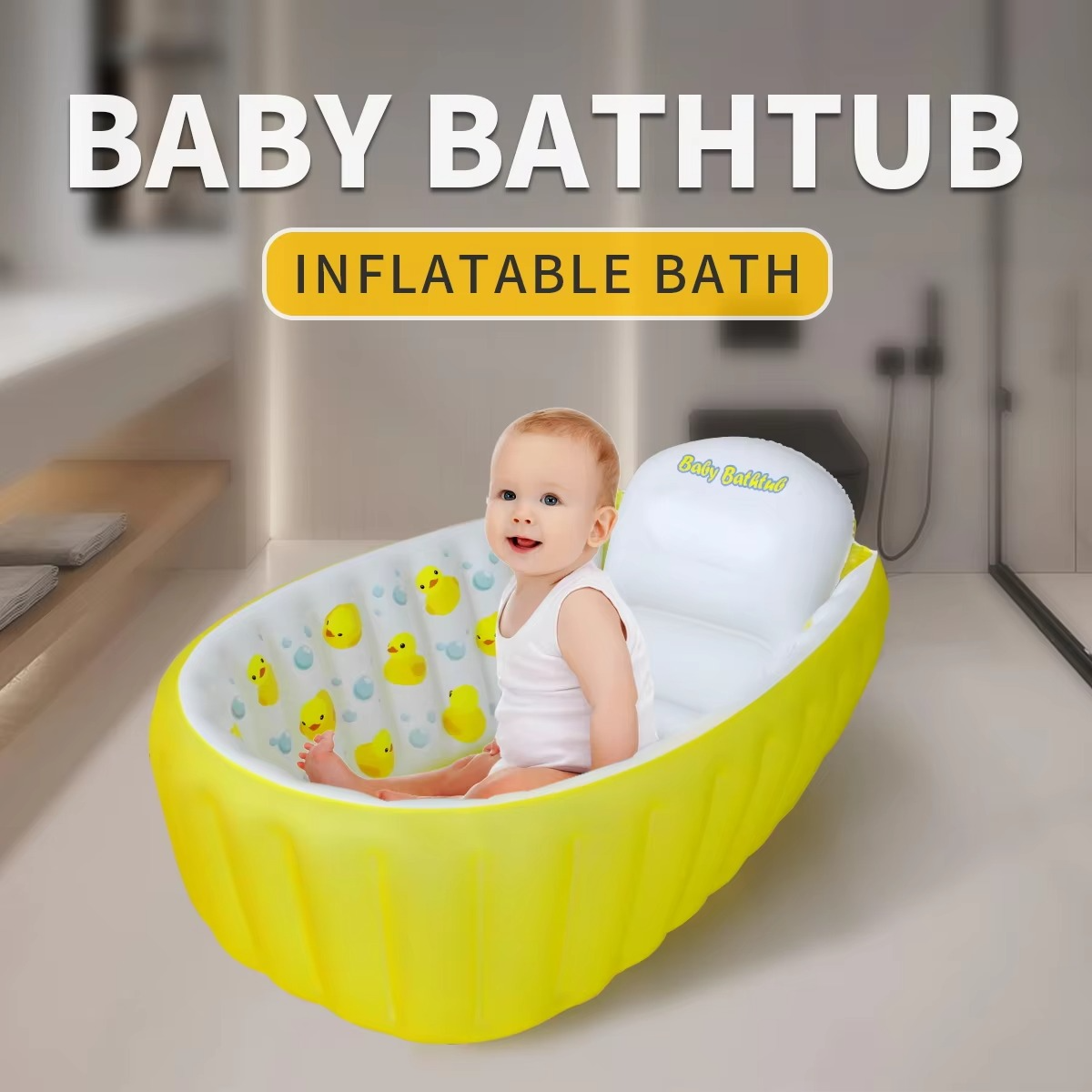 Inflatable Bathtub Pool for Kids 0-6 Month