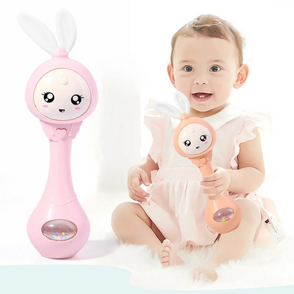 Baby Rattles Teether Rattle Toy Musical Flashing Hand Bells
