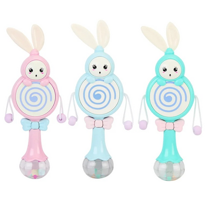 Baby Rattles Teether Rattle Toy Musical Flashing Hand Bells
