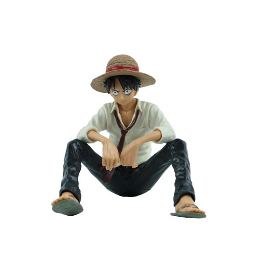 One Piece Anime Figure Toys Luffy Sitting Position