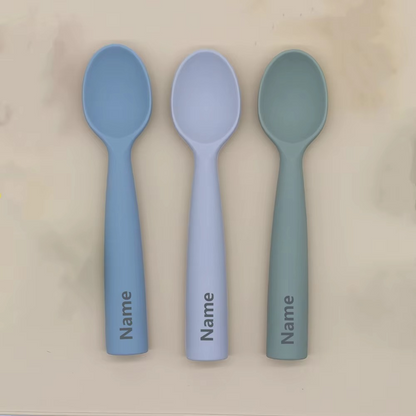 Silicone spoon personalized custom name