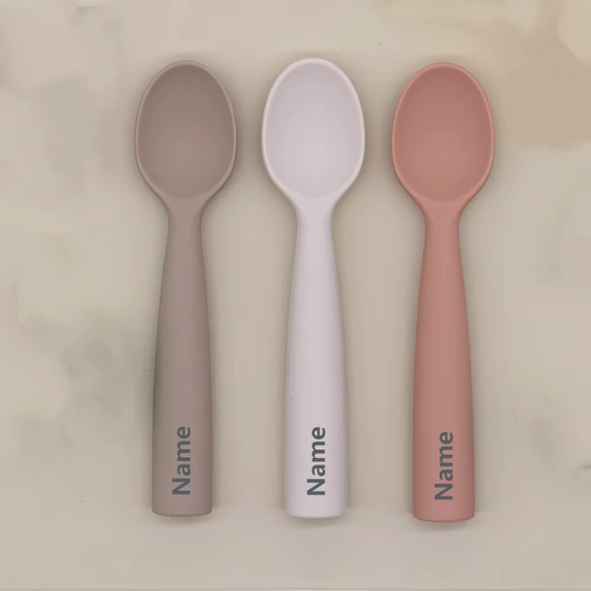 Silicone spoon personalized custom name