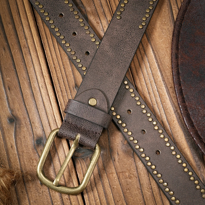 Vintage and fashion collision! PU leather alloy buckle waistband