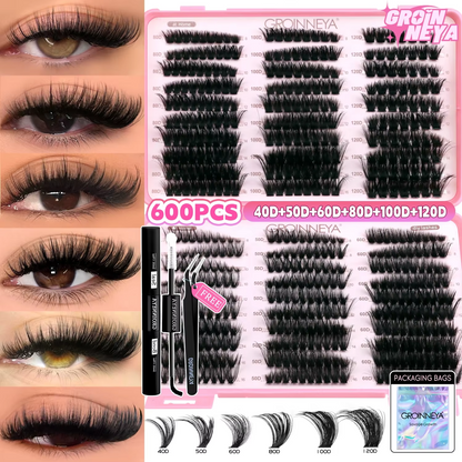 GROINNEYA Lash Clusters Kit