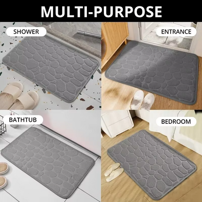 embossed fiber carpet, bathroom living room anti slip mat, pebble floor mat, household items