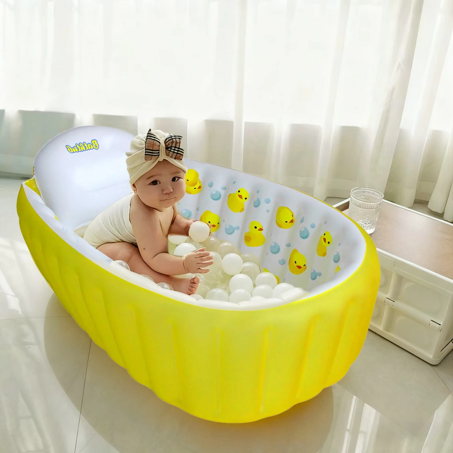Inflatable Bathtub Pool for Kids 0-6 Month
