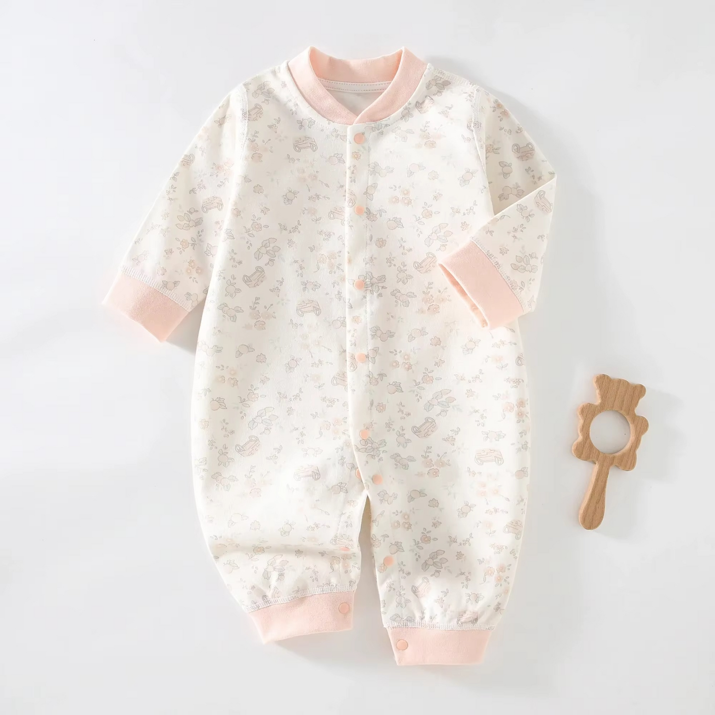 Unisex newborn cotton Long Sleeve Loungewear Outfit