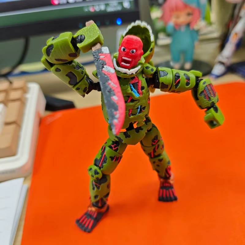 3D Printed Five Nights At Harem 3 Springtrap T13 Action Figure Multi-Joint Removable