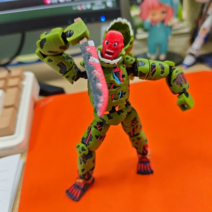 3D Printed Five Nights At Harem 3 Springtrap T13 Action Figure Multi-Joint Removable