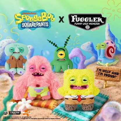 Kawaii Fuggler Spongebob Patrick Star Pendant Funky Fuggler Ugly Monster Doll Plush