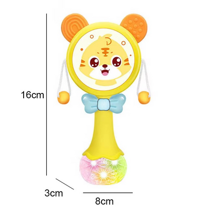 Baby Rattles Teether Rattle Toy Musical Flashing Hand Bells
