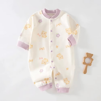 Unisex newborn cotton Long Sleeve Loungewear Outfit