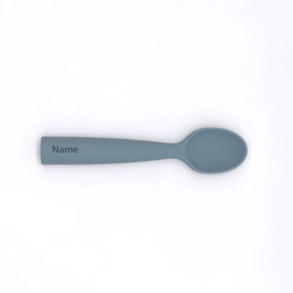 Silicone spoon personalized custom name