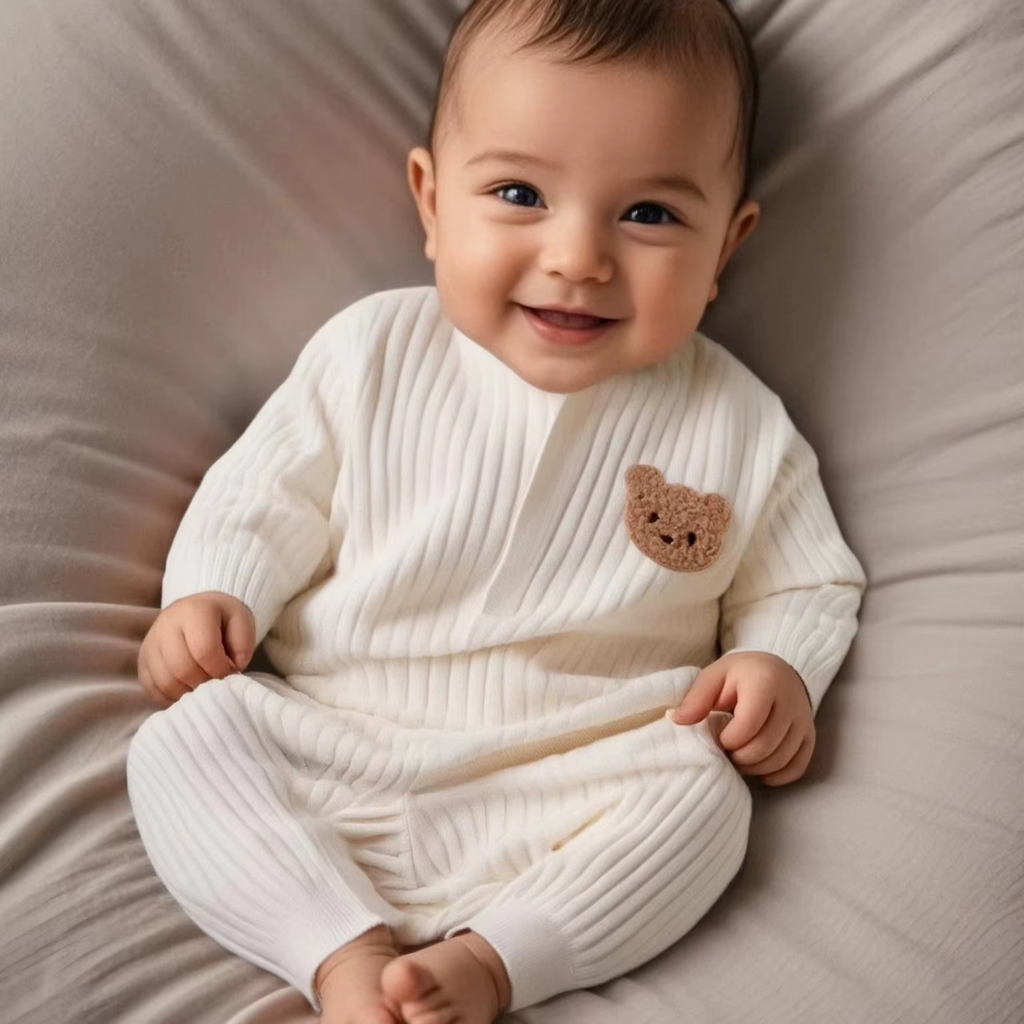 Unisex newborn cotton Long Sleeve Loungewear Outfit
