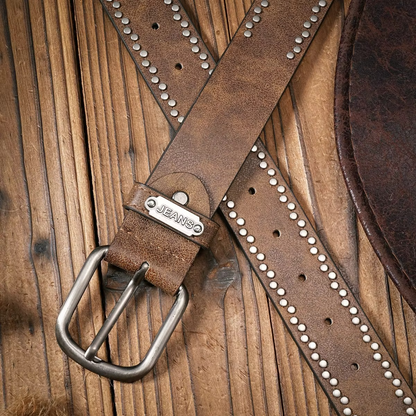 Vintage and fashion collision! PU leather alloy buckle waistband
