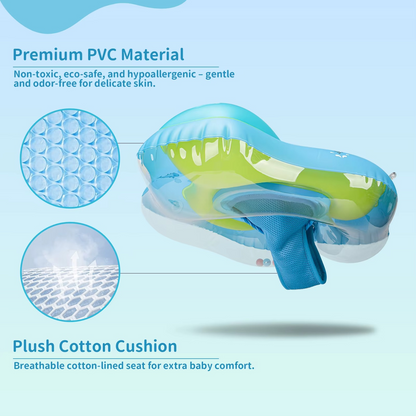 Swimbobo New Upgrade Baby Swimming Pool Float With Canopy Inflatable Infant Floating Ring