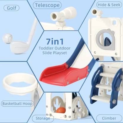 7-in-1 Toddler Slide Set