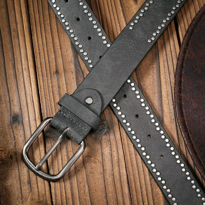Vintage and fashion collision! PU leather alloy buckle waistband