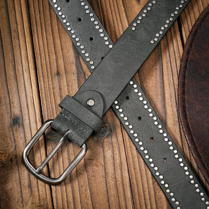 Vintage and fashion collision! PU leather alloy buckle waistband