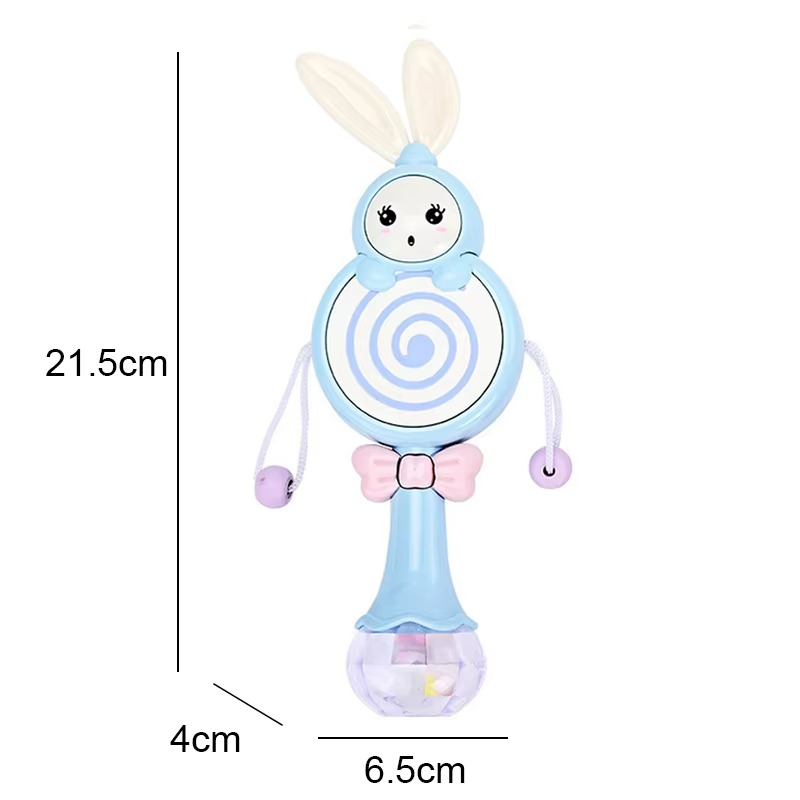 Baby Rattles Teether Rattle Toy Musical Flashing Hand Bells