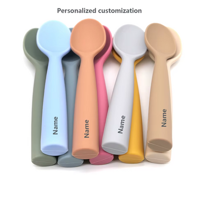 Silicone spoon personalized custom name