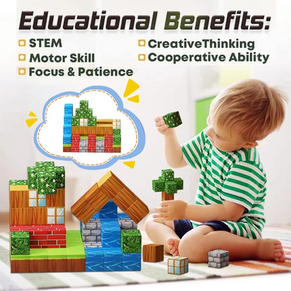 Magnetic Blocks Kids Building Toys