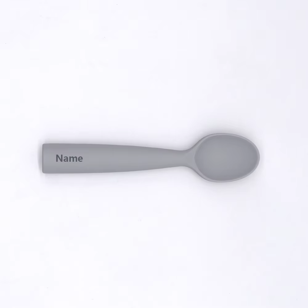 Silicone spoon personalized custom name