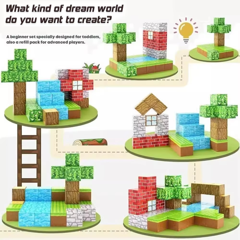 Magnetic Blocks Kids Building Toys