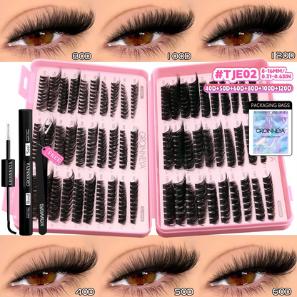 GROINNEYA Lash Clusters Kit