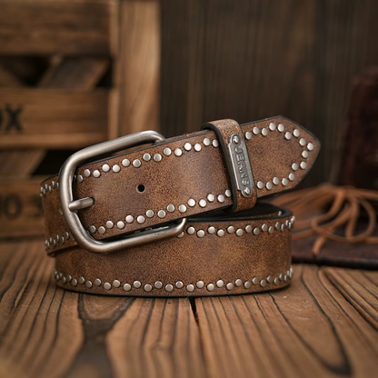 Vintage and fashion collision! PU leather alloy buckle waistband