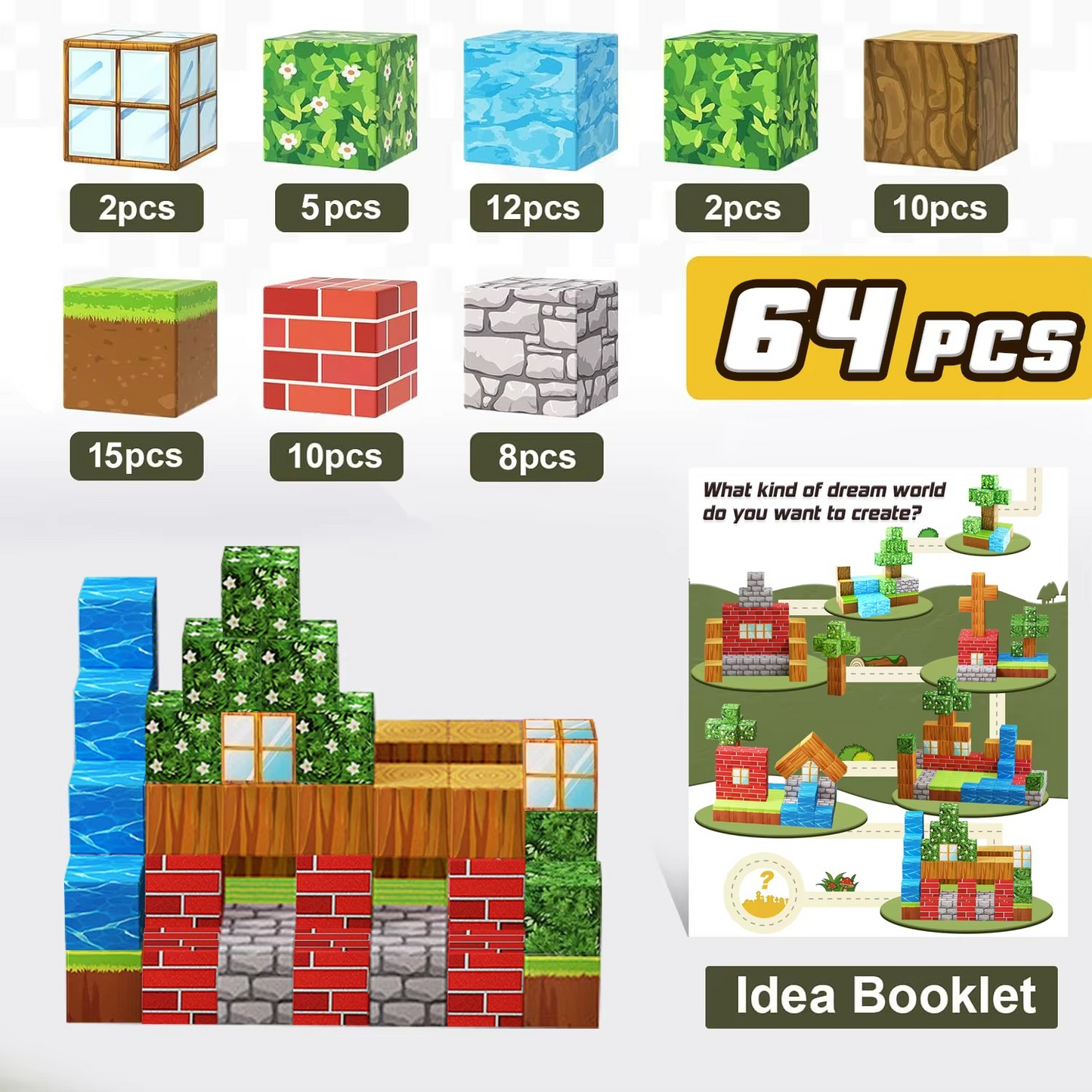 Magnetic Blocks Kids Building Toys