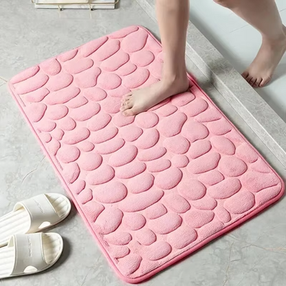 embossed fiber carpet, bathroom living room anti slip mat, pebble floor mat, household items