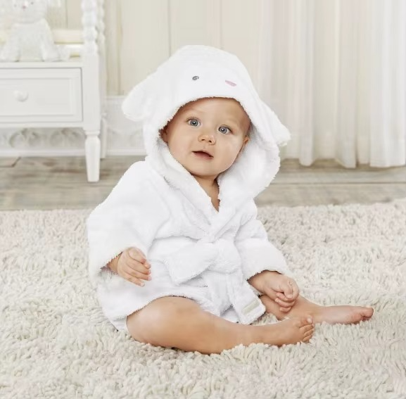 Cotton Baby Robe Bath Towel Cartoon Hoodies