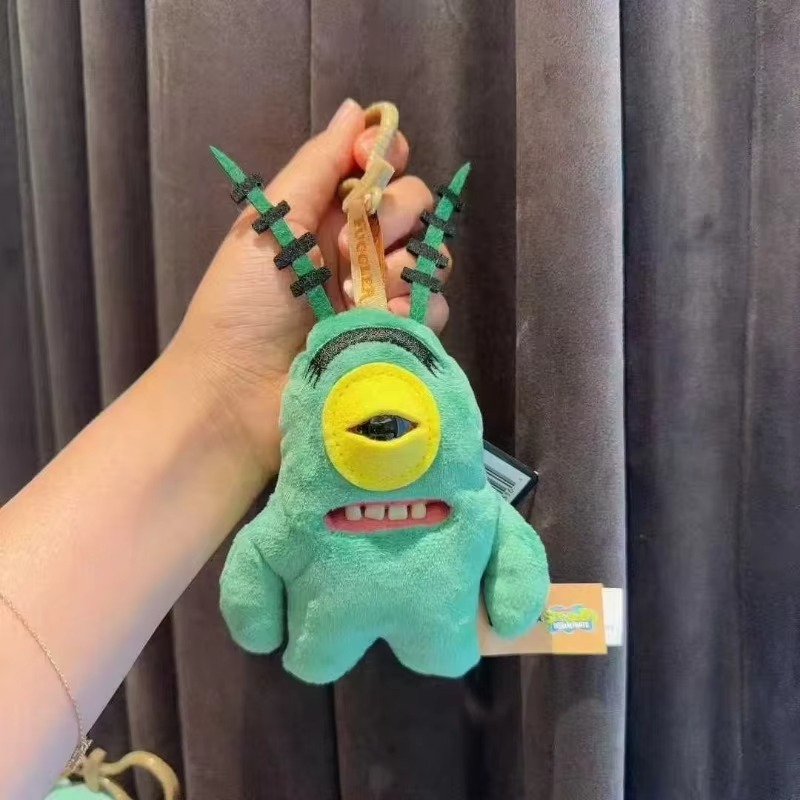Kawaii Fuggler Spongebob Patrick Star Pendant Funky Fuggler Ugly Monster Doll Plush