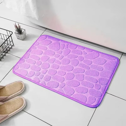 embossed fiber carpet, bathroom living room anti slip mat, pebble floor mat, household items